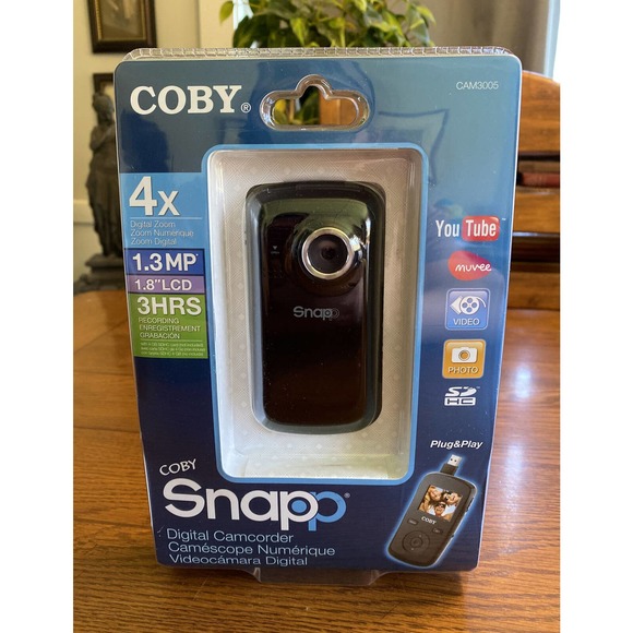 Coby Other - COBY Snapp Digital Camcorder - 4x Digital Zoom - 1.8" LCD Screen - CAM3005 New